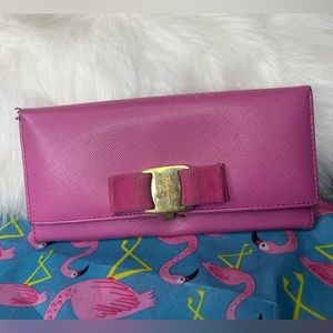 Salvatore Ferragamo Pink leather wallet